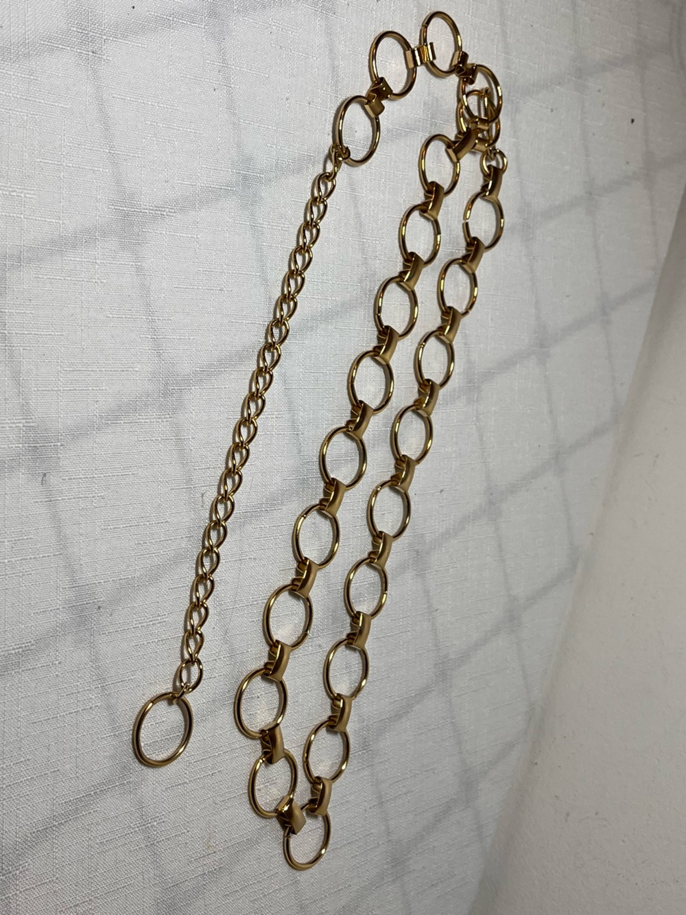 Gold-tone Link Chain Belt 
36”